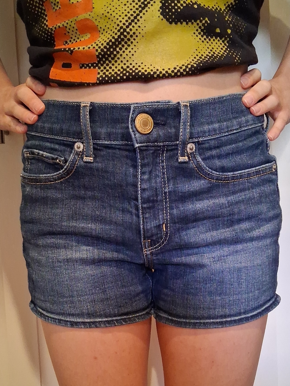 American Eagle Stretch Jean Shorts, Size 2